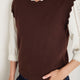 Fleurine Scallop Tank - Espresso