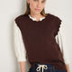 Fleurine Scallop Tank - Espresso