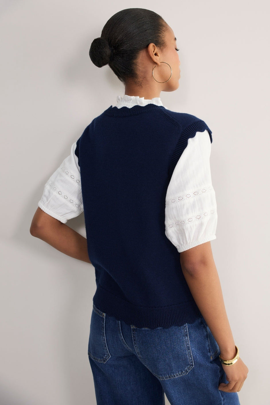 Fleurine Scallop Tank - Midnight