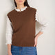 Fleurine Scallop Tank - Warm Cocoa