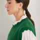 Fleurine Scallop Tank - Dark Jade Green