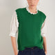 Fleurine Scallop Tank - Dark Jade Green