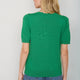 Fleurine Short Sleeve Cardigan - Jade Green