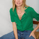 Fleurine Short Sleeve Cardigan - Jade Green