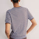Fleurine Short Sleeve Tee - Cocoa/Sky Blue Micro Stripe