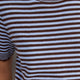 Fleurine Short Sleeve Tee - Cocoa/Sky Blue Micro Stripe
