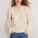 Flora Blouse - Floral Jacquard