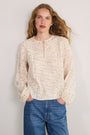 Flora Blouse - Floral Jacquard