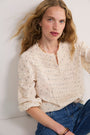 Flora Blouse - Floral Jacquard