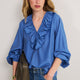 Florence Blouse - Soft Cobalt