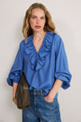 Florence Blouse - Soft Cobalt