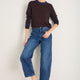 Florence Jumper - Cocoa/Cobalt Blue Trim
