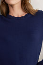 Florentine Scallop Jumper - Midnight
