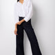 Flossie Button Pocket Flared Jean - Rinse Wash - Regular