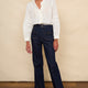 Flossie Button Pocket Flared Jean - Rinse Wash - Regular