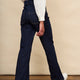 Flossie Button Pocket Flared Jean - Rinse Wash - Regular