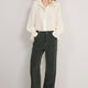 Flossie Carpenter Flare Cord Trouser - Olive