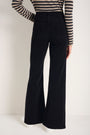 Flossie Carpenter Flare Cord Trouser - Black