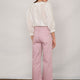 Flossie Carpenter Flare Cropped Jean - Mauve