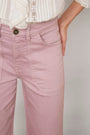 Flossie Carpenter Flare Cropped Jean - Mauve