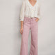Flossie Carpenter Flare Cropped Jean - Mauve