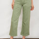Flossie Carpenter Flare Cropped Jean - Sage Green