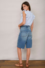 Flossie Culotte Short - Mid Wash