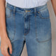 Flossie Culotte Short - Mid Wash