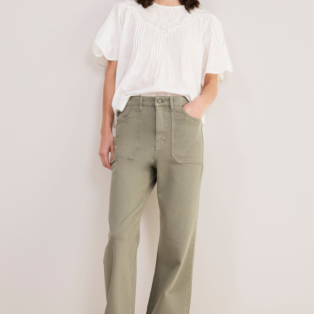 Flossie Flare Jean - Soft Khaki