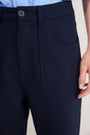 Flossie Wool Blend Trouser - Midnight