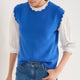 Fleurine Scallop Tank - Cobalt Blue