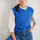 Fleurine Scallop Tank - Cobalt Blue