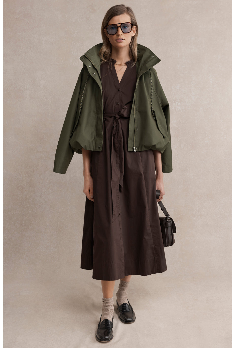 Kelly Dress - Pecan Brown