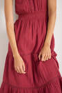 Jacinda Dress - Sangria Red