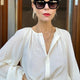 Cath x WYSE Elizabeth Silk Blouse - Ivory