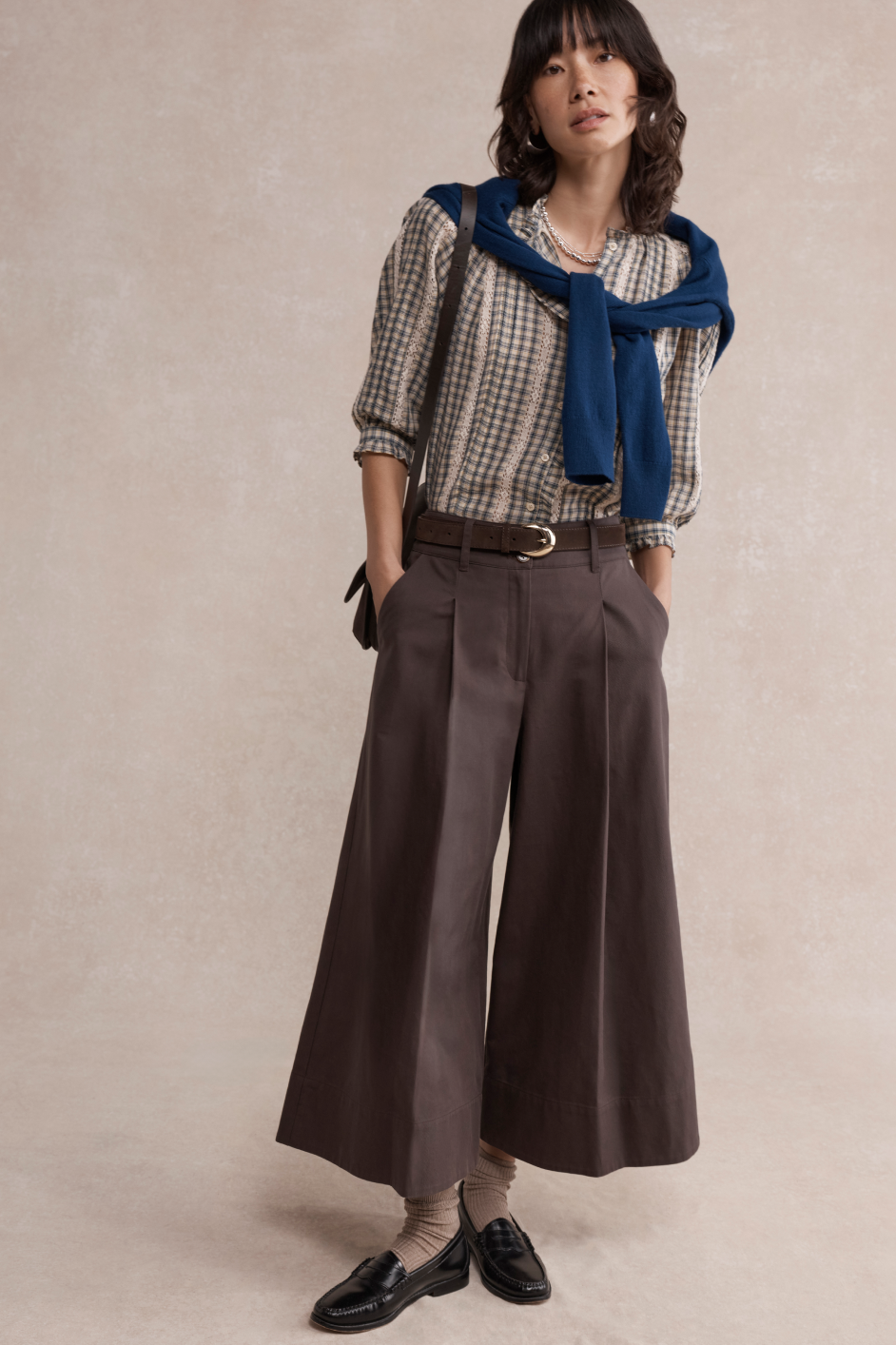 Nora Wide Leg Culotte - Cocoa