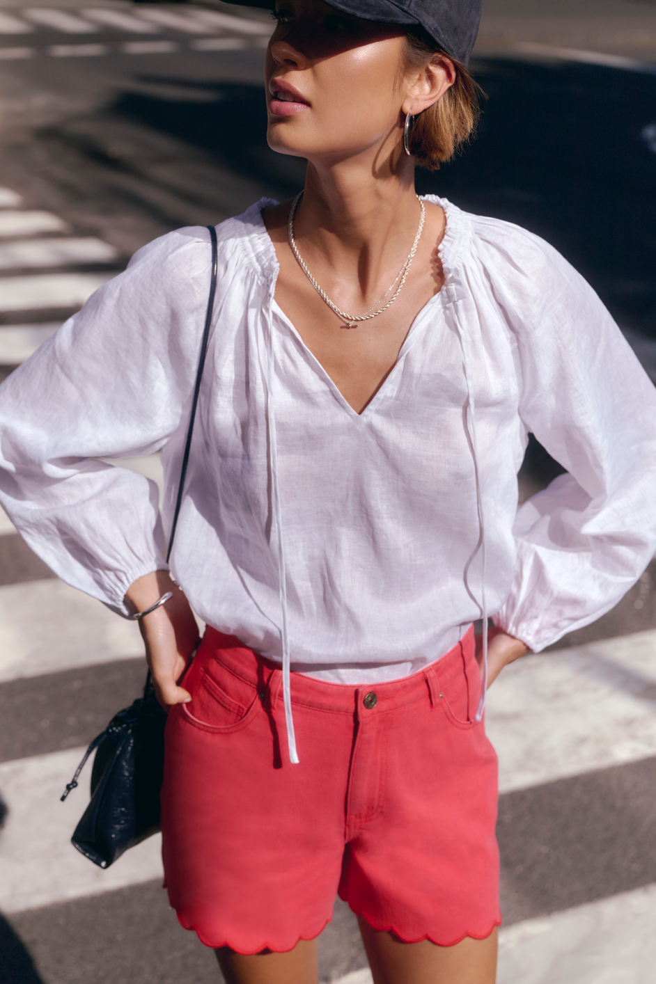 Cath x WYSE Etoile Blouse - White