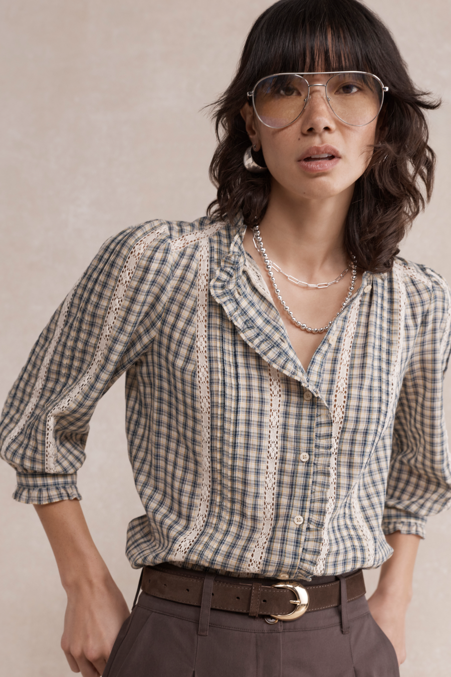 Nelly Blouse - Multi Check