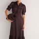 Fabienne Silk Dress - Chocolate Leopard