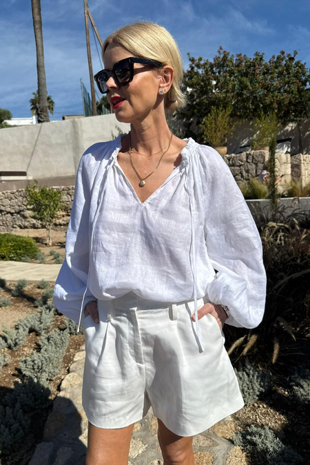 Cath x WYSE Etoile Blouse - White