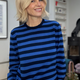 Cath x WYSE Brigitte Jumper - Midnight/Blue Stripe