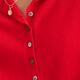 Katie Cashmere Cardigan - Poppy Red