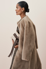 Cameron Long Length Faux Fur Coat - Mink