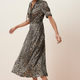 Paulina Dress - Leopard Metallic