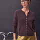 Katie Cashmere Cardigan - Cocoa