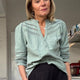 Harper Blouse - Thyme Green