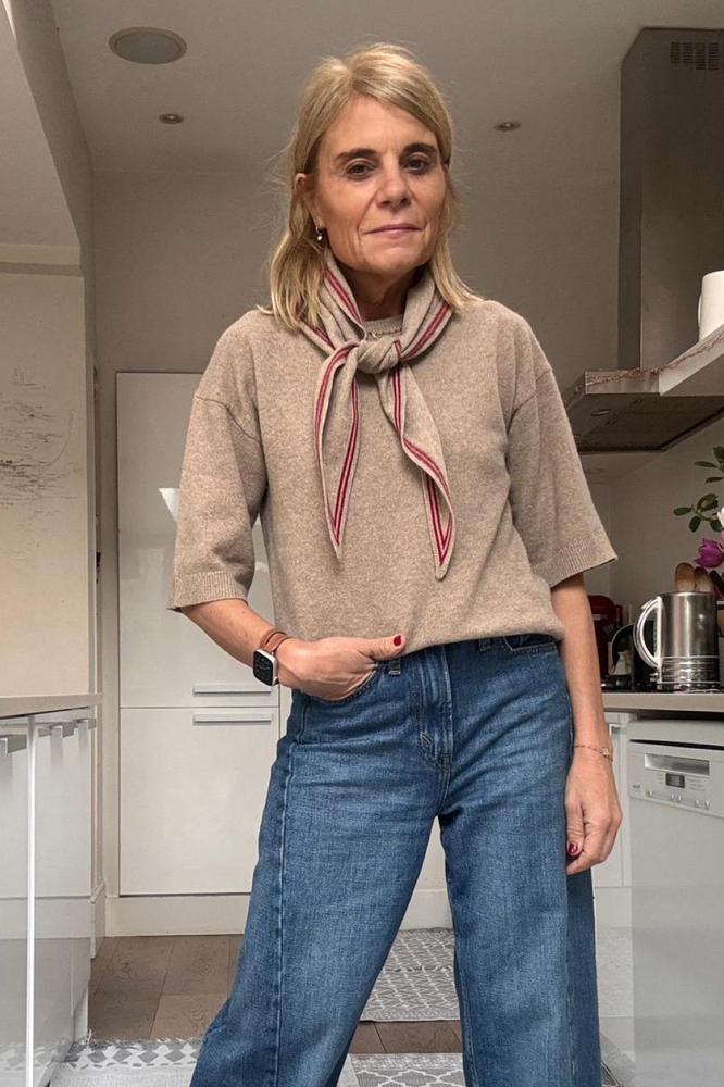 Maeve Knitted Scarf - Oatmeal