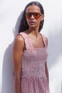 Bliss Dress - Cinnamon Red/Ivory Gingham