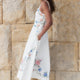 Reina Dress - Ivory Embroidered