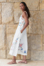 Reina Dress - Ivory Embroidered
